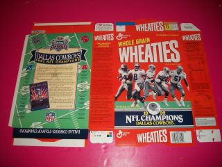 Wheaties 1992 Nfl Champions Dallas Cowboys Flat / Uncirculated