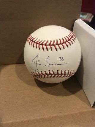 Justin Morneau Signed Auto Official Mlb Baseball Autograph Guaranteed Authentic