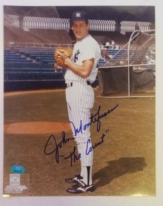 John Montefusco " The Count " York Yankees Signed Auto 8x10 Photo Autograph