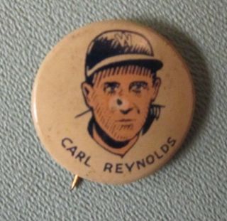 1930 Cracker Jack Carl Reynolds Washington Senators Baseball Pin Pinback Button
