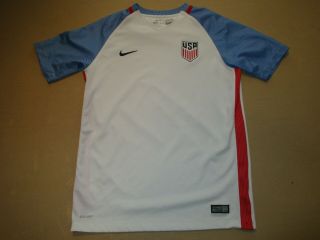 2016 - 2017 Nike Team Usa Stadium Home Soccer Jersey Shirt Youth Xl