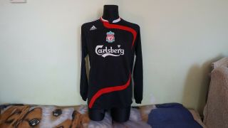 Liverpool 2007 CUP Longsleeve TORRES Football Shirt Soccer Jersey Adidas M men 2