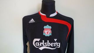Liverpool 2007 CUP Longsleeve TORRES Football Shirt Soccer Jersey Adidas M men 3