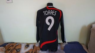 Liverpool 2007 CUP Longsleeve TORRES Football Shirt Soccer Jersey Adidas M men 4