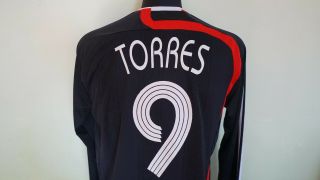 Liverpool 2007 CUP Longsleeve TORRES Football Shirt Soccer Jersey Adidas M men 5