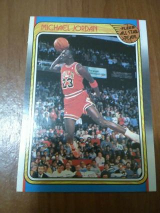 1988 - 1989 Fleer Michael Jordan Chicago Bulls 120 Basketball Card