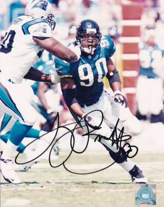 Jacksonville Jaguars Tony Brackens Signed 8 X 10 Photo Image 3 W