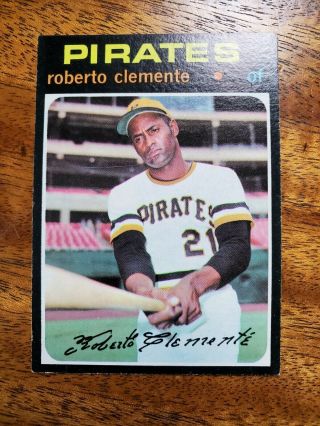 1971 Topps Roberto Clemente Pittsburgh Pirates 630 Baseball Card Ex,