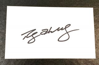 Roy Halladay Signed Autograph 3x5 Index Card Blue Jays Phillies Hall Of Famer