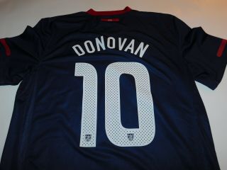 Authentic 2010 USA NATIONAL TEAM Landon Donovan 10 NIKE World Cup ROAD Jersey L 4
