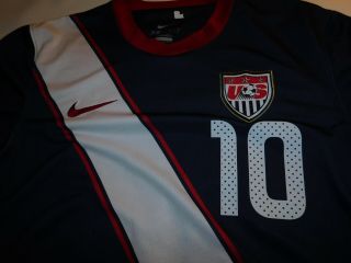 Authentic 2010 USA NATIONAL TEAM Landon Donovan 10 NIKE World Cup ROAD Jersey L 6