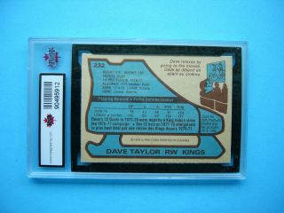 1979/80 O - PEE - CHEE NHL HOCKEY CARD 232 DAVE TAYLOR KSA 9.  5 NR GEM MT SHARP,  OPC 2