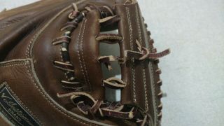Vintage Ted Williams Model Baseball Catchers Mitt Glove 16164 Sears 4