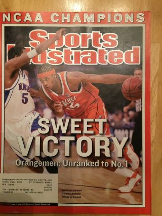 Sports Illustrated April 14,  2003 - Carmelo Anthony