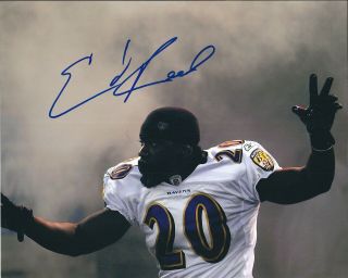 Autographed Ed Reed 8x10 Baltimore Ravens Photo With