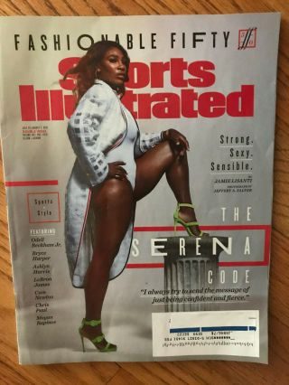 Sports Illustrated Serena Williams Fashionable Fifty,  July 29,  2019 Double
