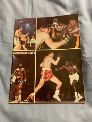 Madison Square Garden Boxing Souvenir Program Vol 7 No 1 Muhammad Ali Vs Ellis