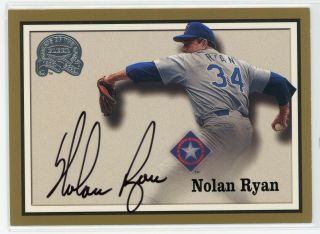 2000 Fleer Greats Of The Game Nolan Ryan Auto Autograph Set Break