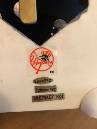 NY Yankees Pendulum Clock Baseball Locker Design MLB Licensed 7