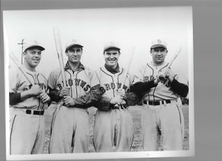 St Louis Browns 5 8x10 B&w Gl Photos 1940s/50s Player Groups & Teams Exmt