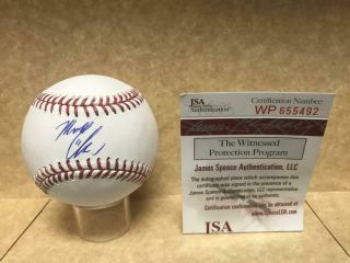 Michael Chavis Boston Red Sox Signed Autographed M.  L.  Baseball Jsa Wp655492