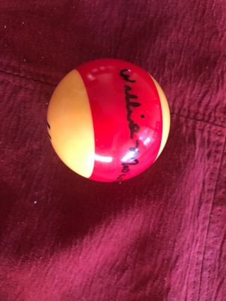 Willie Mosconi Hand Signed Old 11 Pool Ball