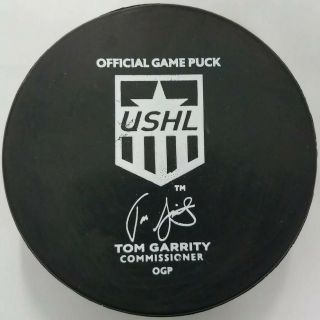 2018 - 19 SIOUX CITY MUSKETEERS USHL OFFICIAL GAME PUCK MADE IN CANADA HOCKEY PUCK 2
