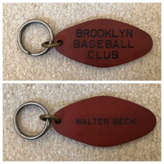 Vintage 1933 / 1934 Brooklyn Dodgers Walter Beck Keychain Brooklyn Baseball Club