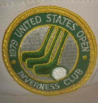 United States Open Golf 1979 Sun Visor Pga Lpga Inverness Club Toledo Ohio Patch
