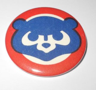 1979 Baseball Stadium Pin Button Chicago Cubs Red White Blue Pinback