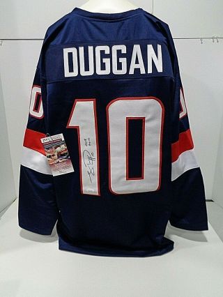 Meghan Duggan Autographed Usa Womens Hockey 2018 Olympic Custom Jersey W - Jsa =