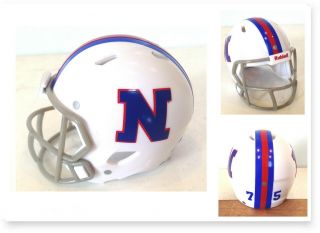 Custom 1975 Nfl Pro Bowl Nfc Throwback White 2 " Pocket Pro Football Helmet
