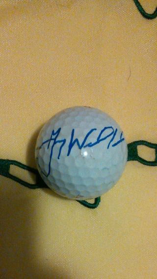 Gary Woodland Autographed Signed Titlest Golf Ball (open Masters Flag Card)