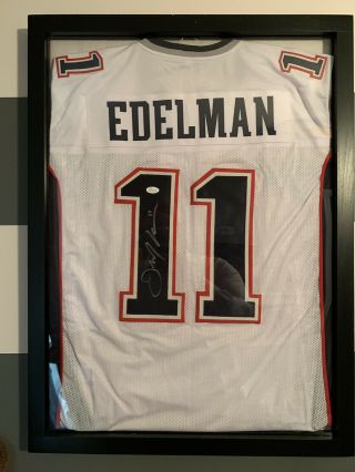 Julian Edelman England Patriots Signed Custom Stitched Jersey Framed