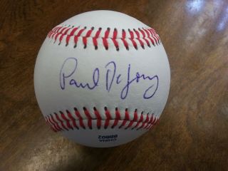 Paul De Jong Autographed Baseball St.  Louis Cardinals Comes With Proof