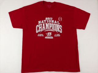 Alabama Crimson Tide College Football Playoff 2017 National Champions T - Shirt Xl