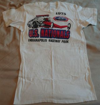Nhra U.  S.  Nationals Indianapolis Raceway Park 1975 Vintage T - Shirt