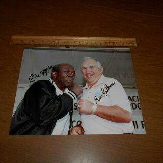 Gene Fullmer & Emile Griffith Champion Boxers Hand Signed 10 X 8 Photo