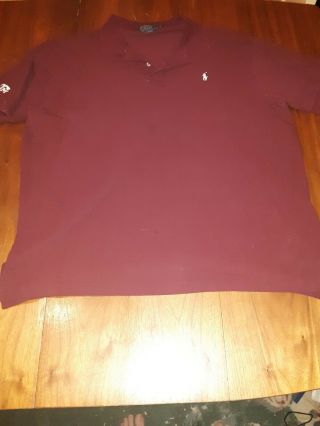 Xxl Maroon Polo By Ralph Lauren With Texas A&m Logo On Right Sleeve