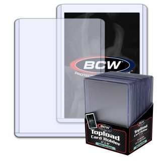 (25) 3x4 Bcw 2 Mm 79 Pt.  Topload Holders - Jersey/memorabilia Cards Toploaders