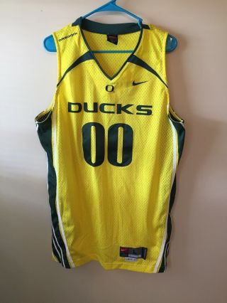 Oregon Ducks Team Issued Nike Jersey Rn56323 Sleeveless Large
