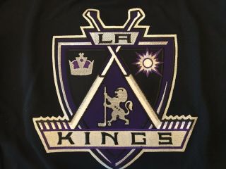 1999 - 2002 Los Angeles Kings CCM Black Purple Crown NHL Hockey Jersey Sz M 2