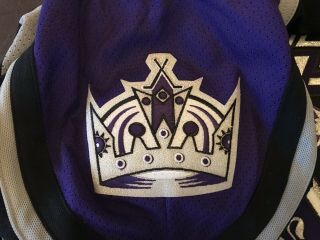 1999 - 2002 Los Angeles Kings CCM Black Purple Crown NHL Hockey Jersey Sz M 4