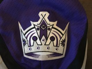 1999 - 2002 Los Angeles Kings CCM Black Purple Crown NHL Hockey Jersey Sz M 5