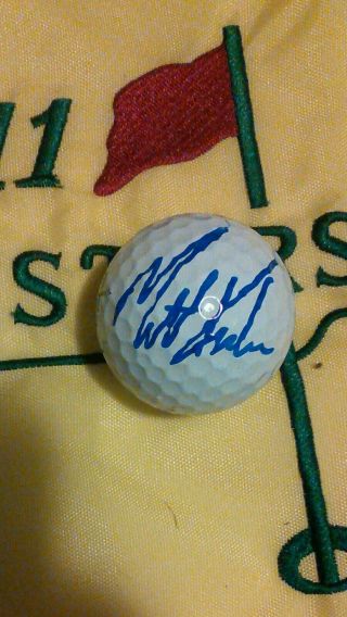 Matt Kuchar Autographed Signed Titlest Golf Ball (open Masters Flag Card) 2