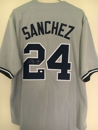 Gary Sanchez York Yankees Signed Jersey
