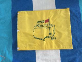 2010 Masters Pin Flag - - Phil Mickelson Winner
