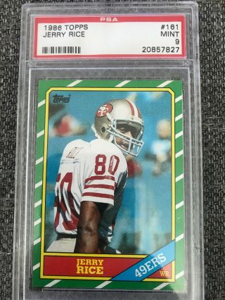1986 Topps Jerry Rice Rc Psa 9 Perfect Centering High End