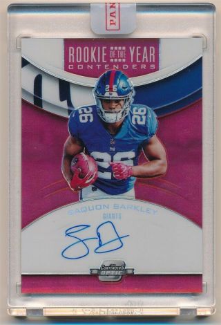 Saquon Barkley 2018 Panini Contenders Optic Rc Rookie Year Red Auto Sp /99 $300