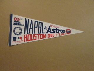 Mlb Houston Astros 83rd Napbl Annual Convention Pennant